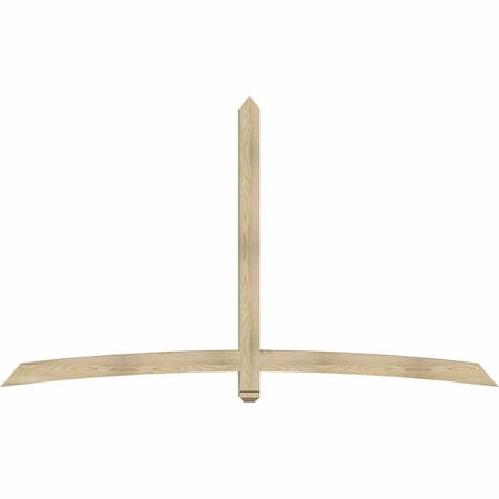 Ekena Millwork Bellingham Rough Sawn Timber Gable Bracket, Douglas Fir, 96"W x 56"H x 4"D x 4"F, 14/12 Pitch GBW096X56X0404BEL00RDF